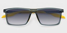 Active Blau-Gelb Rechteckig Sonnenbrille1