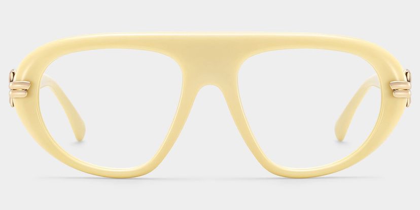 Aveline Weiß Pilot Brille