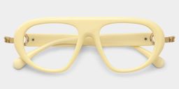 Aveline Weiß Pilot Brille4