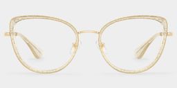 Celine Gold Cateye Brille0