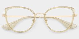 Celine Gold Cateye Brille1