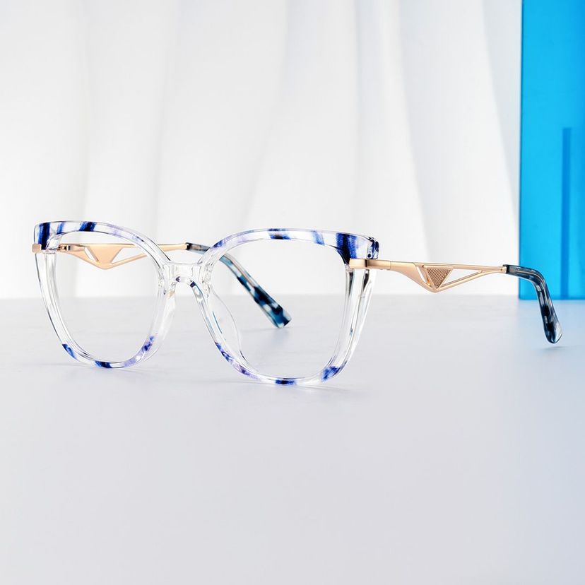 Margret Blau Cateye Brille
