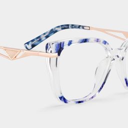 Margret Blau Cateye Brille5