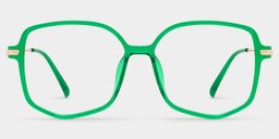 Payton Dunkelgrün Geometrisch Brille2