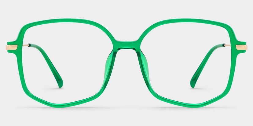 Payton Dunkelgrün Geometrisch Brille