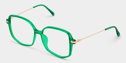 Payton Dunkelgrün Geometrisch Brille4
