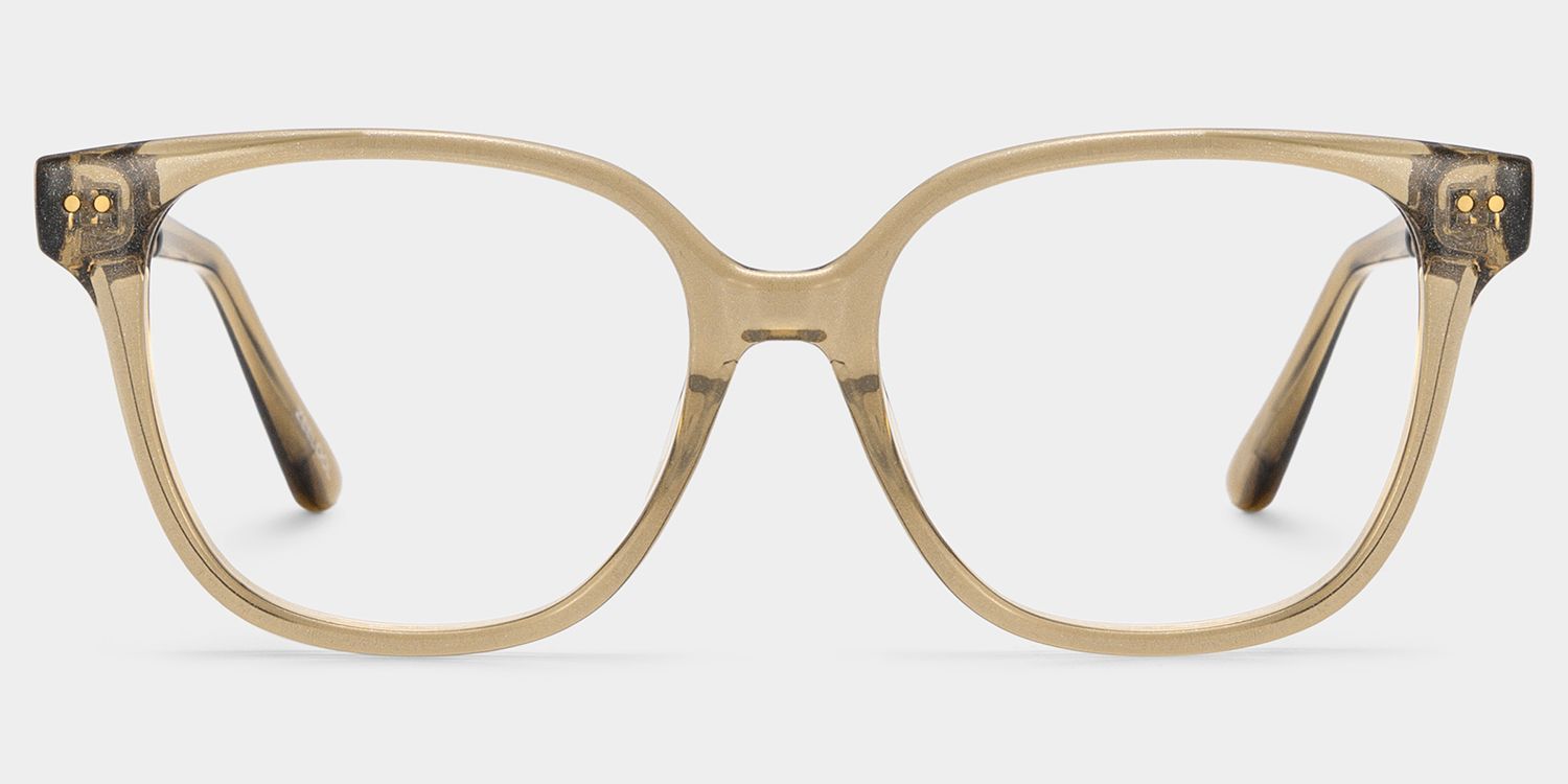 Clara Transparente braune Cat-Eye-Brille — Eleganter Stil | ZEELOOL3