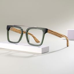 Pascal Grün Aviator Brille0