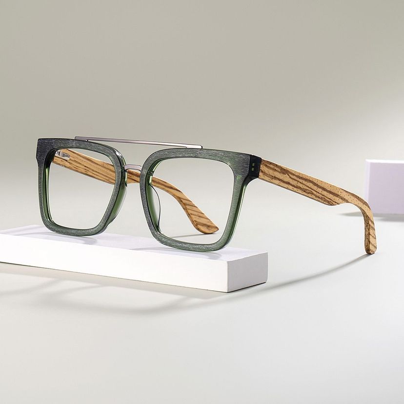 Pascal Grün Pilot Brille