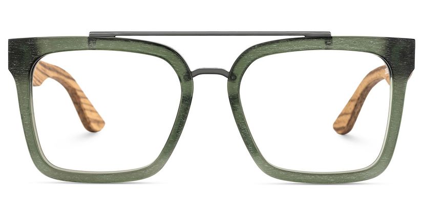 Pascal Grün Pilot Brille