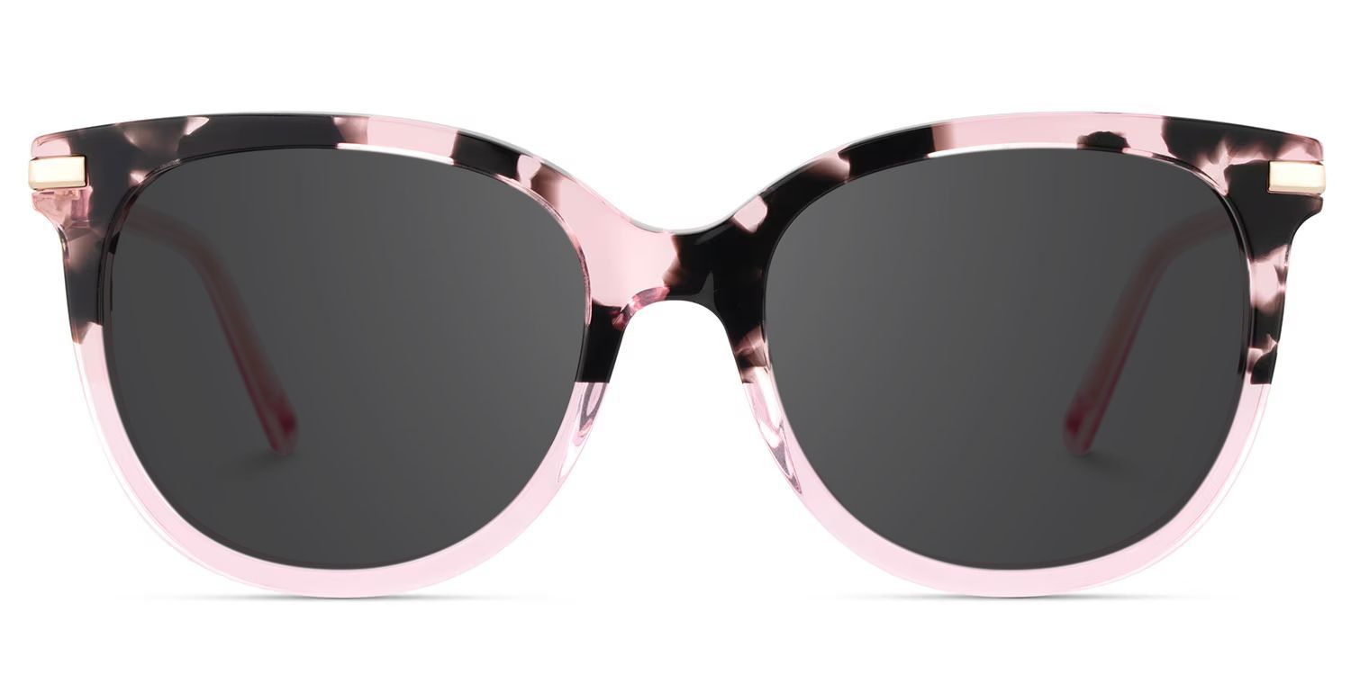 Mailyn Rosa Schildpatt Runde Polarisierte Sonnenbrille zum Autofahren | ZEELOOL0