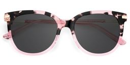 Mailyn Rosa-Tortoise Rund Sonnenbrille1