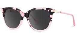 Mailyn Rosa-Tortoise Rund Sonnenbrille2