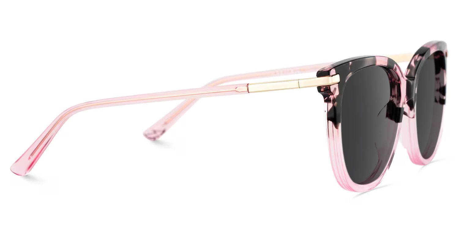 Mailyn Rosa Schildpatt Runde Polarisierte Sonnenbrille zum Autofahren | ZEELOOL3