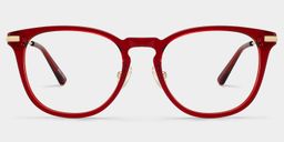 Laura Rot Quadratisch Brille1