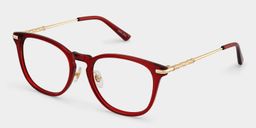 Laura Rot Quadratisch Brille3