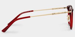 Laura Rot Quadratisch Brille4