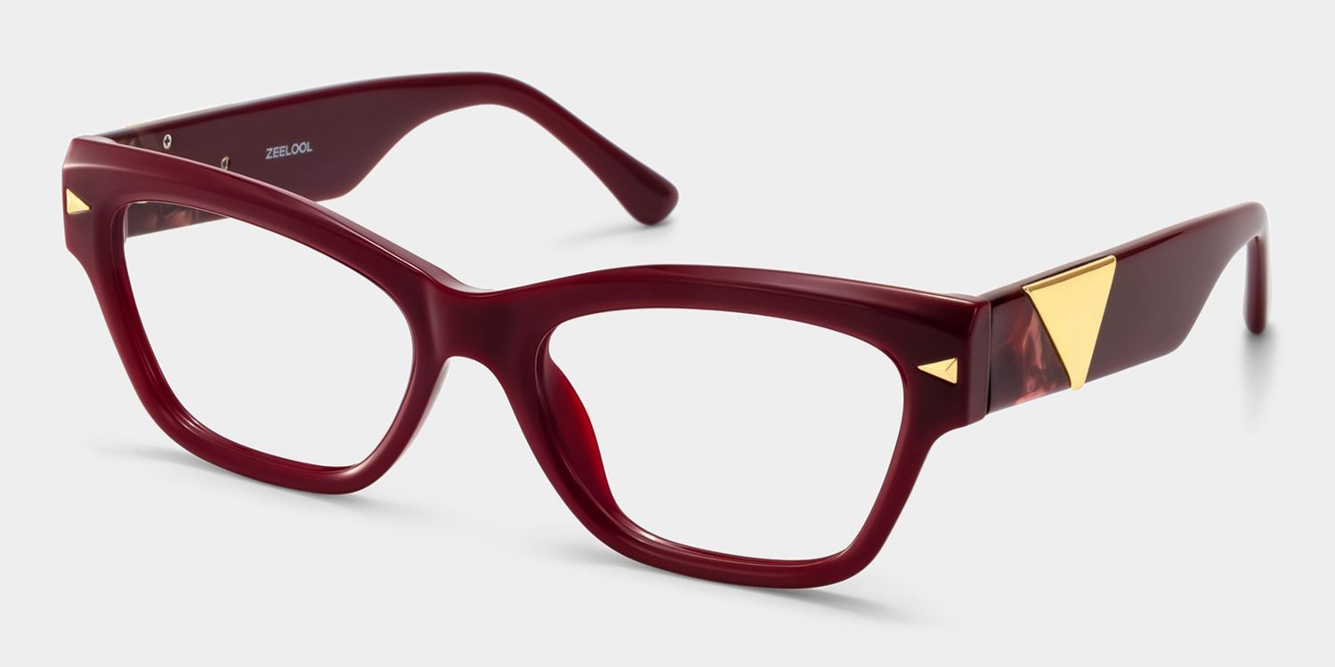 Briar Burgunderrote Cateye Brille | ZEELOOL3