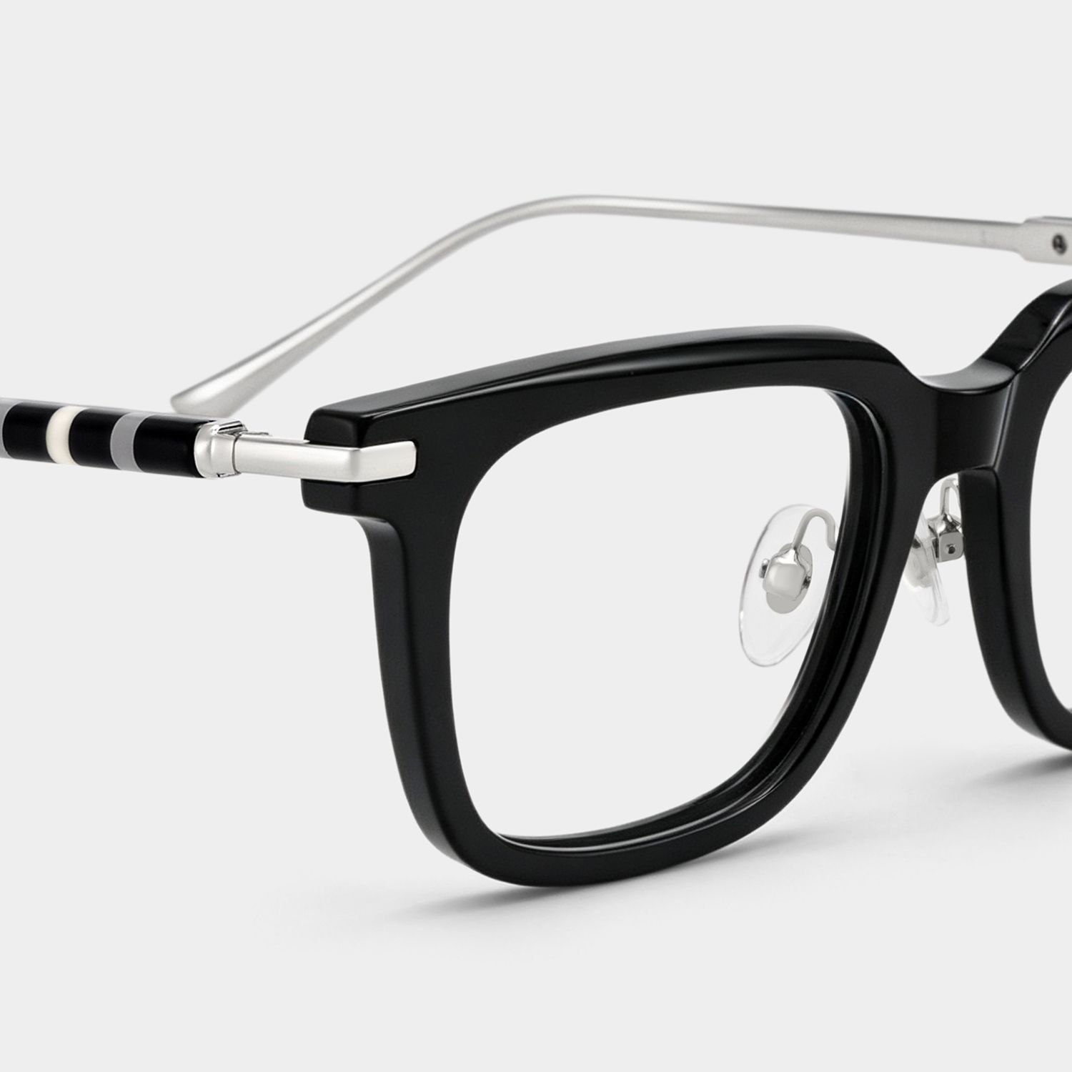 Quadratische Herrenbrille Rayne in Schwarz mit dünnem Rahmen | ZEELOOL6