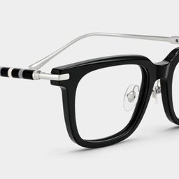 Rayne Schwarz Quadratisch Brille6