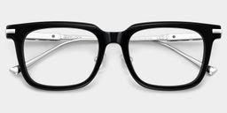 Rayne Schwarz Quadratisch Brille3