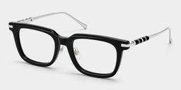 Rayne Schwarz Quadratisch Brille4