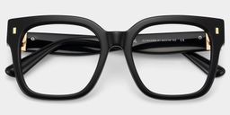Scicluna Schwarz Quadratisch Brille1