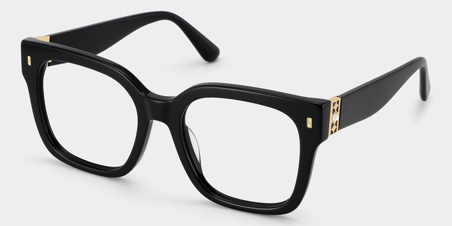 Designer-Scicluna-Brille aus Materialmix mit Vollrand2