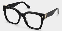Scicluna Schwarz Quadratisch Brille2