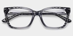 Victoria Grau-Leo Quadratisch Brille3