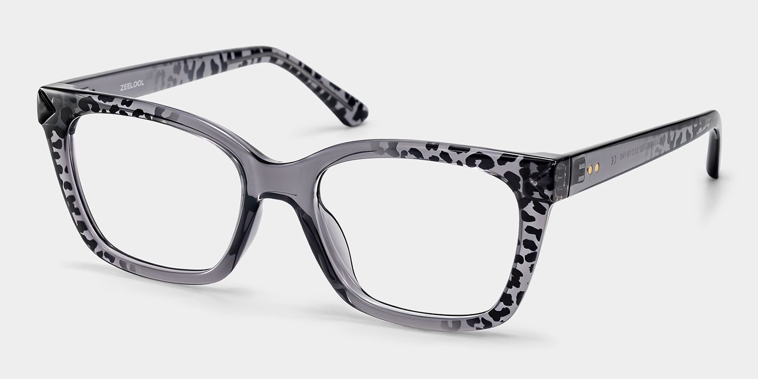 Victoria Graue Quadratische Brille | ZEELOOL4