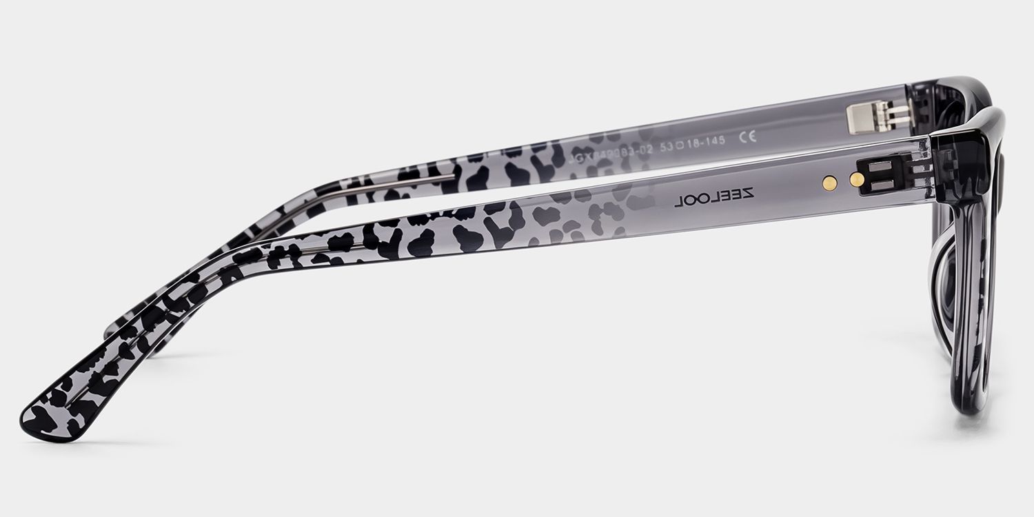 Victoria Graue Quadratische Brille | ZEELOOL5