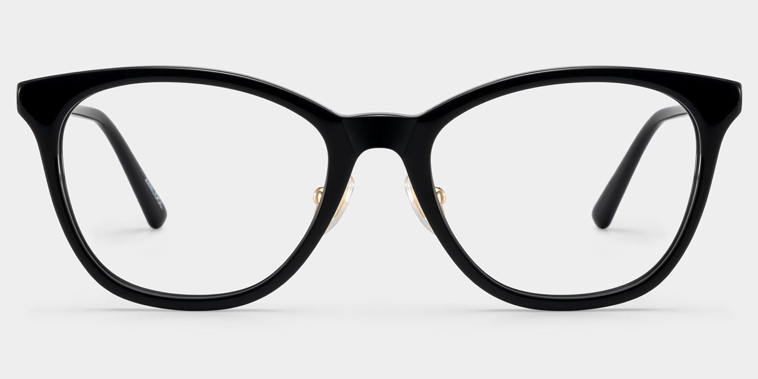 April Schwarzrahmenbrille mit Cat-Eye-Fassung Online | ZEELOOL1