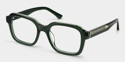 Parker Grün Quadratisch Brille4