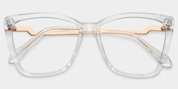 Corlette Klar Quadratisch Brille1