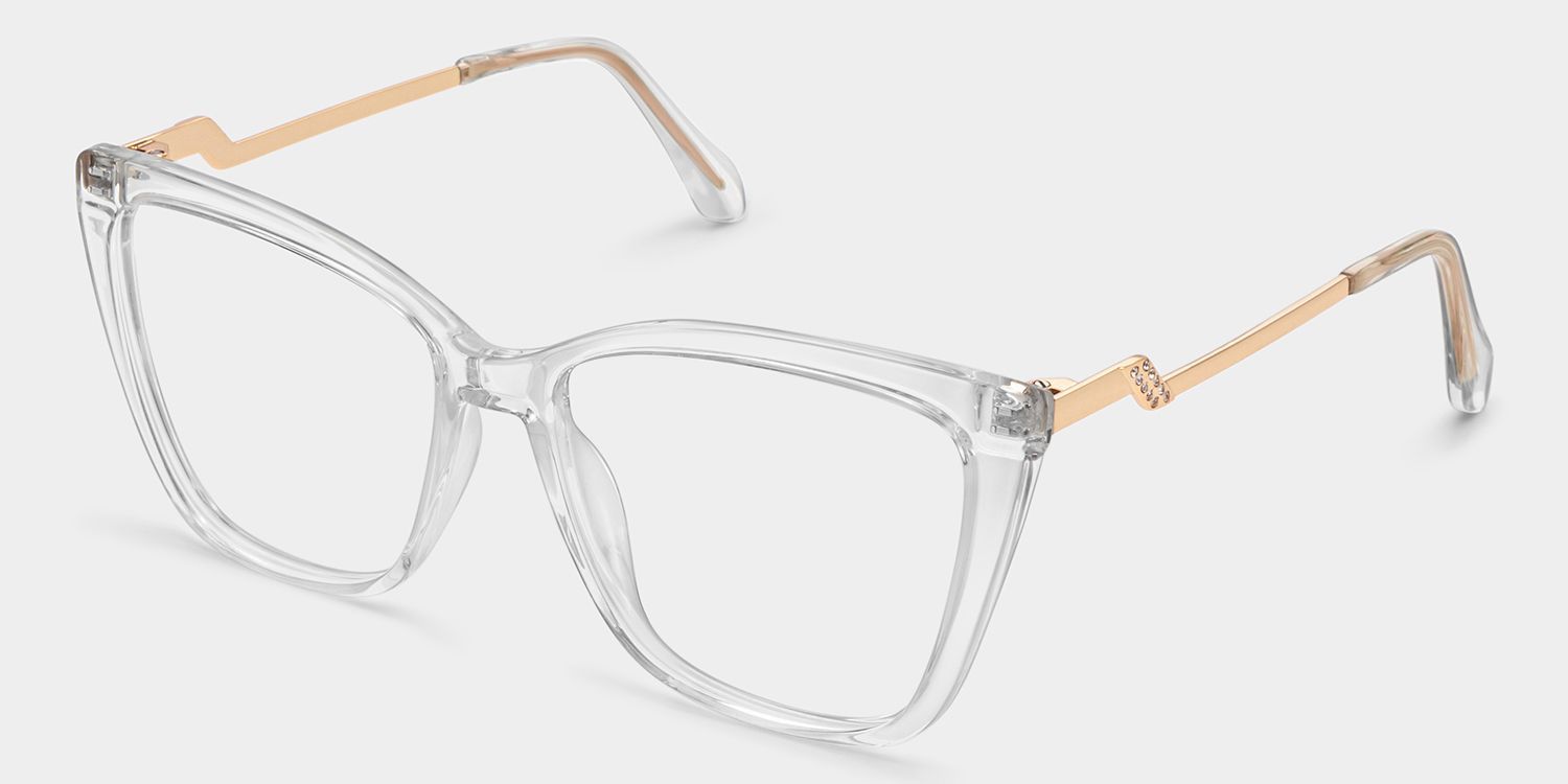 Corlette Quadratische Kristallbrille und Brillengestell2