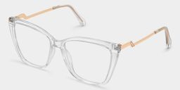 Corlette Klar Quadratisch Brille2
