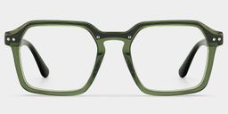 Brendan Grün Geometrisch Brille2