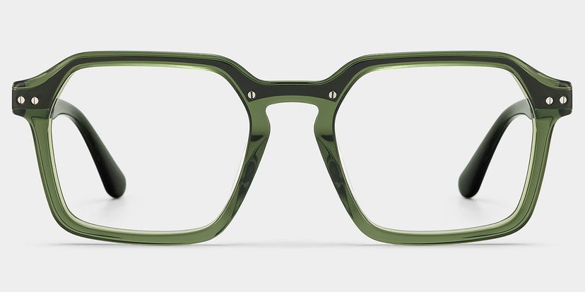 Brendan Grün Geometric Brille