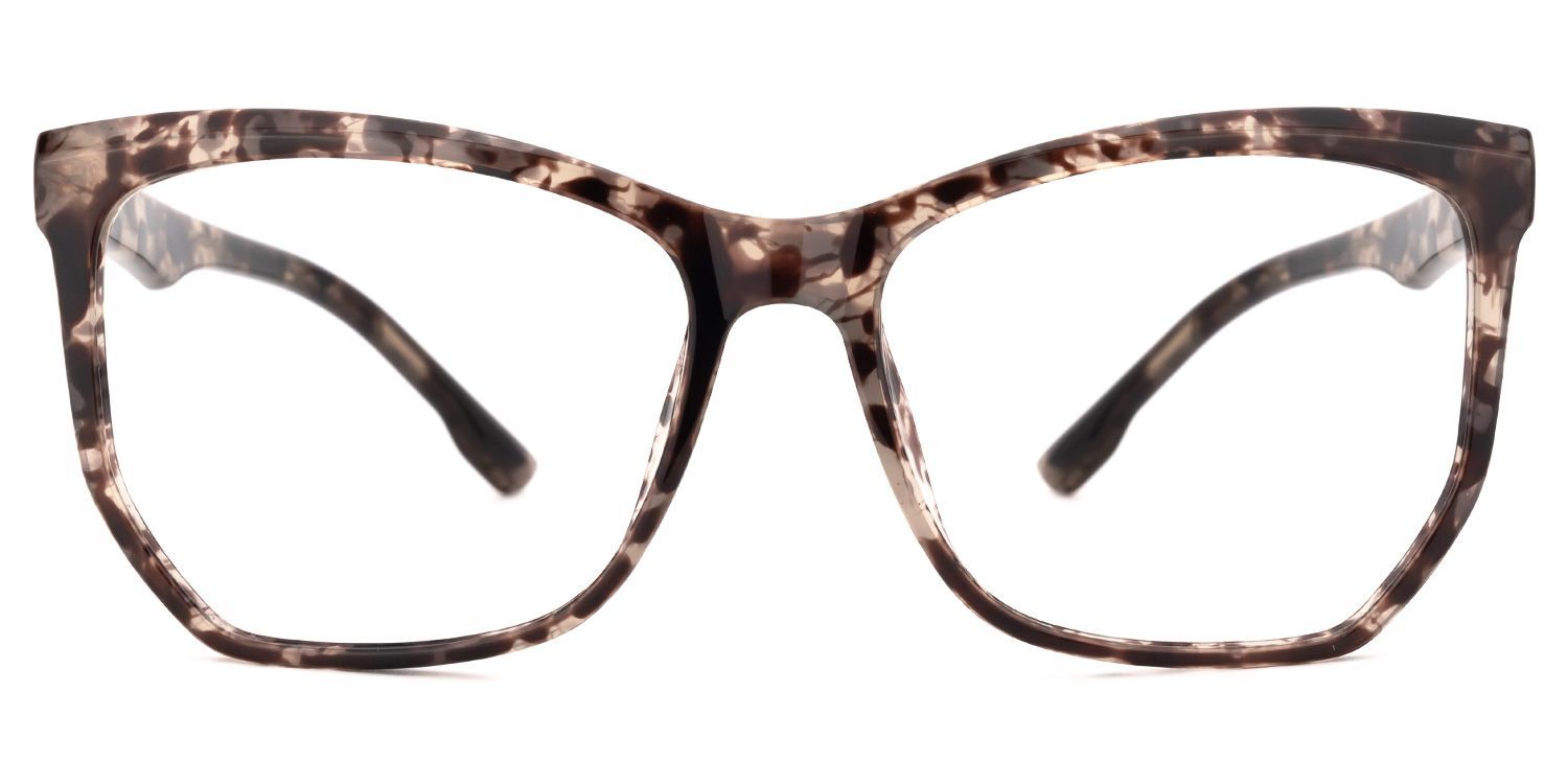 Libby Geometrische Schildpatt-Brille | Zeelool Brillen0
