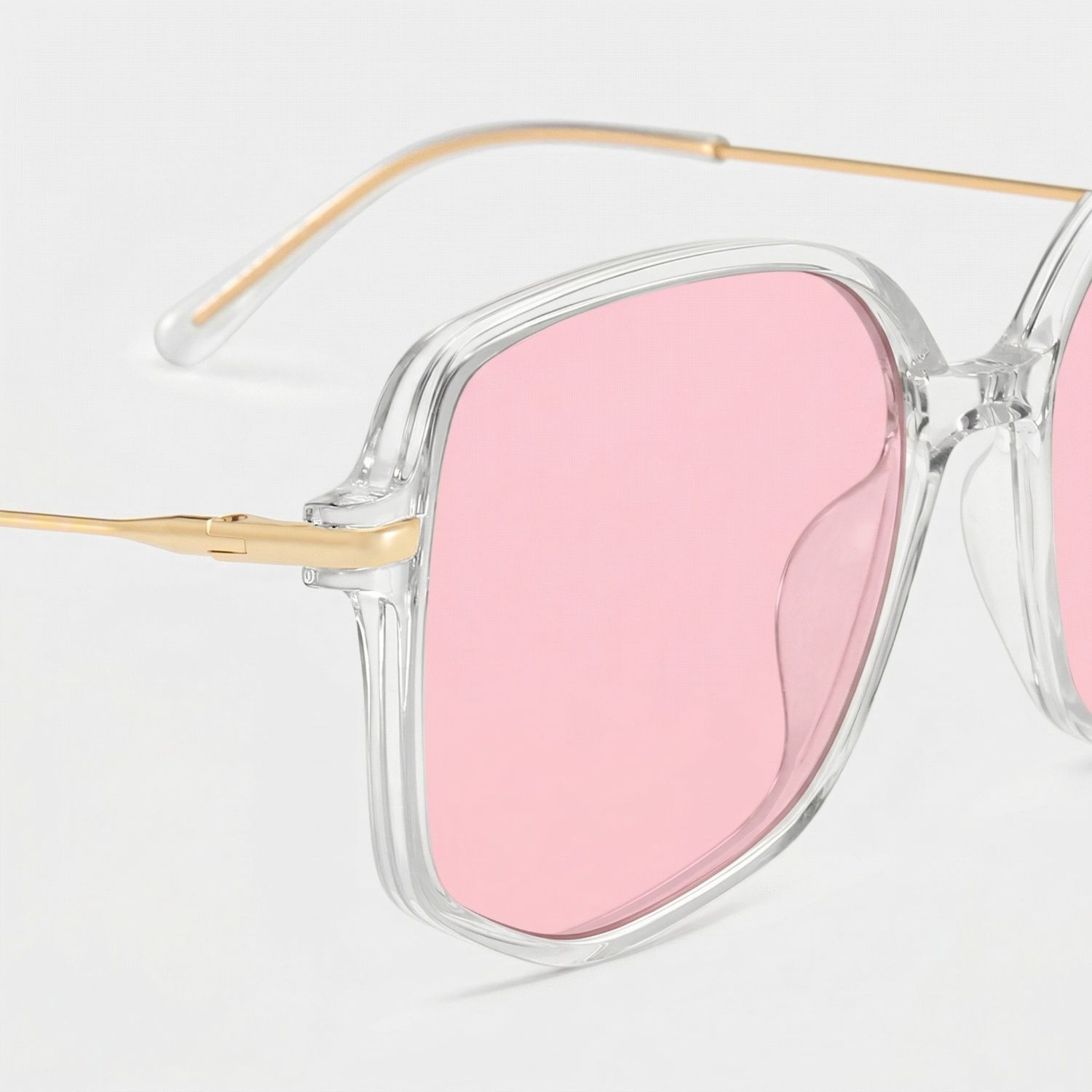 Payton Sonnenbrille im geometrischen Stil mit klarem Rahmen | ZEELOOL4