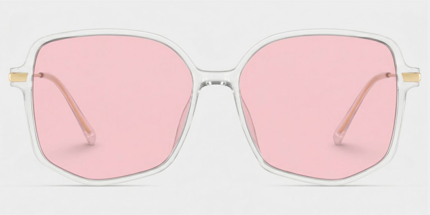Payton Sonnenbrille im geometrischen Stil mit klarem Rahmen | ZEELOOL0