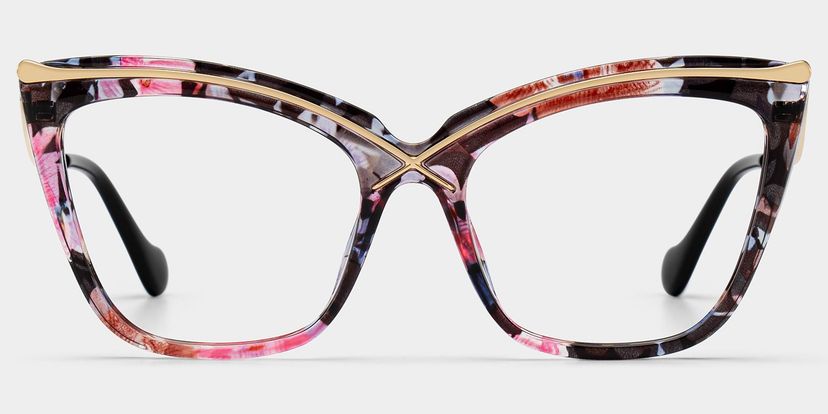 Winston Blumendruck Schmetterling Brille