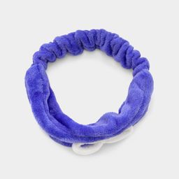 Blaues Korallenfleece-Stirnband2