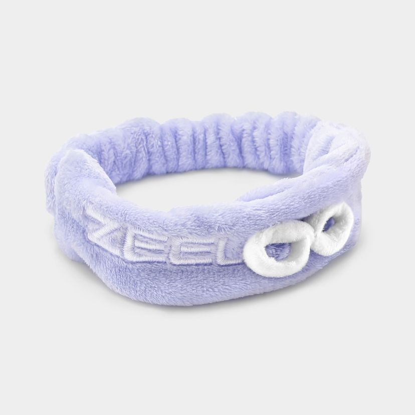 Hellblaues Korallenfleece-Stirnband