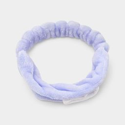 Hellblaues Korallenfleece-Stirnband2