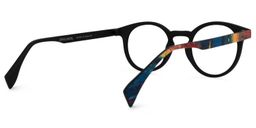 Minne Blau-Rot Rund Brille3
