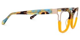 Rhoden Gelb Cateye Brille3