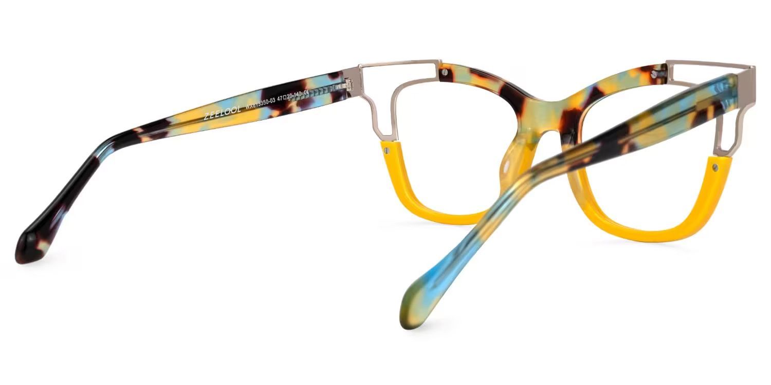Rhoden Gelbe Cat-Eye-Brille | Zeelool4