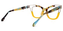 Rhoden Gelb Cateye Brille4